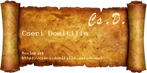 Cseri Domitilla névjegykártya